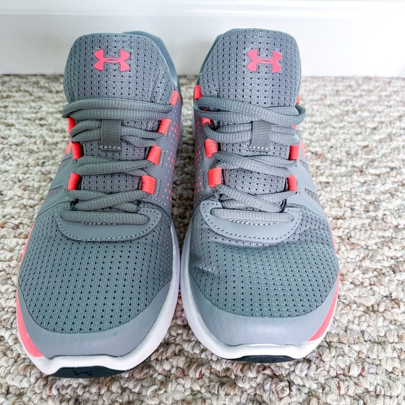 Under Armour Gray and Neon Pink Shoes - Picture 1 of 4